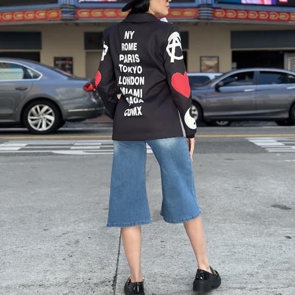 28 Most Fabulous Chic Unique City Printed Blazer - Picture 3 of 5